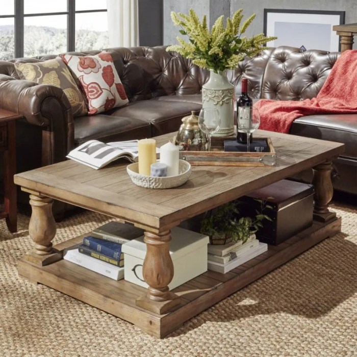 How to decor living room table