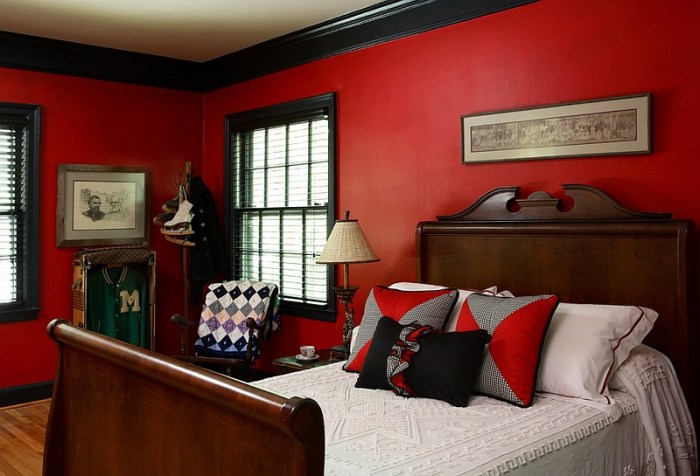 How to Decorate a Room Red and Black Trendy Youth Makassar Style