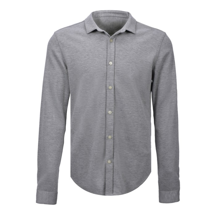 Knit dress shirt mens